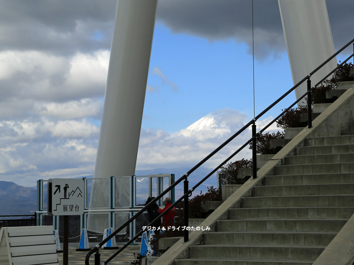 4.三島大吊り橋到着 富士山が見えた 