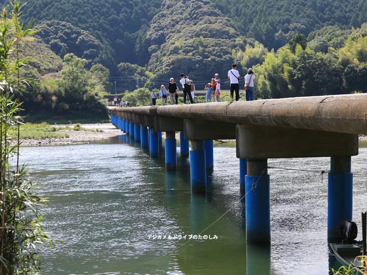 16.佐田沈下橋(今成橋) 四万十川の最下流に位置する一番長い橋