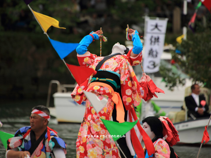 32.大井：女形役者の「采振り(サイフリ)」