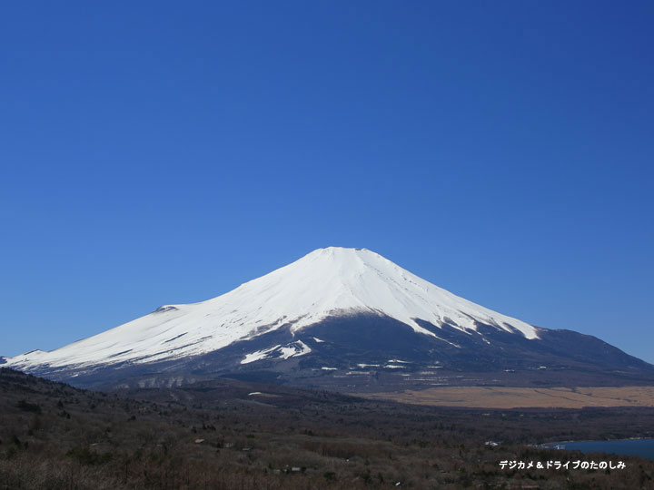 15.山中湖 雪残る富士